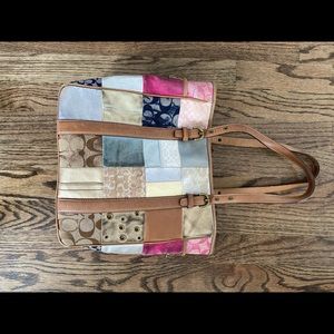 Coach patch tote bag.